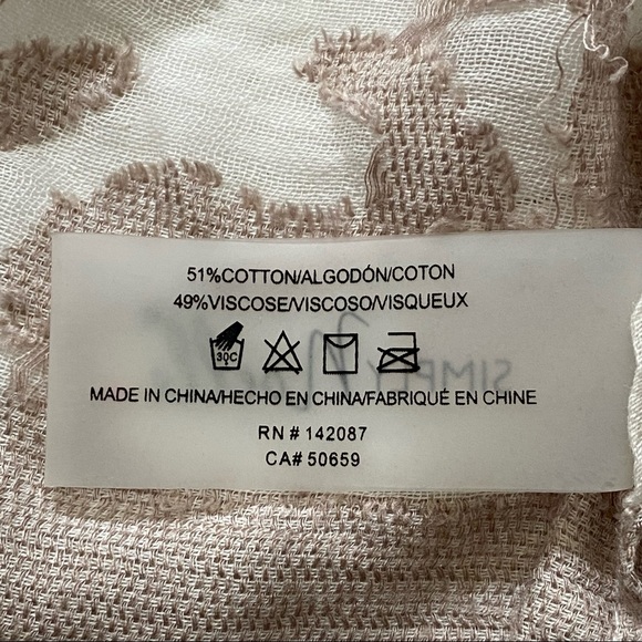 Neutral Patterned Circle Scarf - Picture 8 of 8